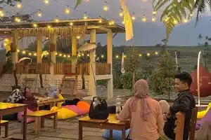 caption kopi dan senja
